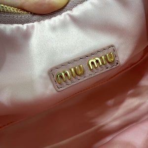 MiuMiu 5BC153 Wander matelass¨¦ nappa leather hobo bag Light Pink - Default Title - View 8