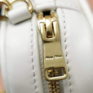MiuMiu 5BP077 Matelass¨¦ nappa leather top-handle mini-bag White - Default Title - View 6