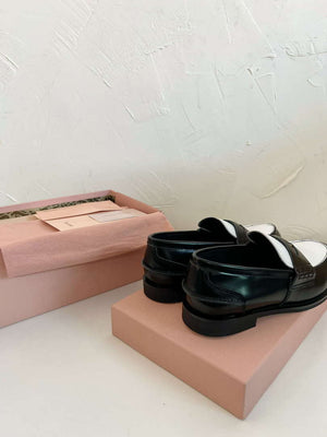 MiuMiu 5D773D Women's Leather loafers Miu8036 - Euro 35=US 4 - View 8