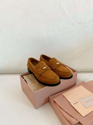 MiuMiu 5D773D Women's Leather loafers Miu8038 - Euro 35=US 4 - View 6