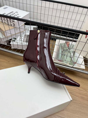 MiuMiu 5T336E Women's Naplak Booties Miu8042 - Euro 35=US 4 - View 4