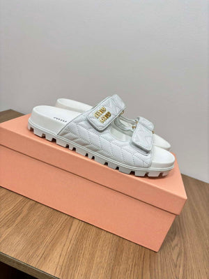 MiuMiu 5X135E Women's Sporty matelass¨¦ nappa leather sandals Miu8007 - Euro 35=US 4 - View 6