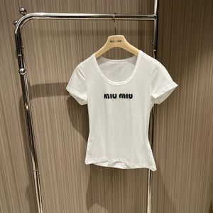 MiuMiu Women's T-shirt Fashion Clothing M99120 - S - View 1