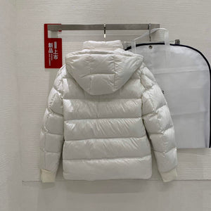 Moncler H20911A Women's Men's Lunetiere Short Down Jacket White 88644 - 0 - View 4