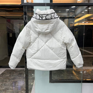 Moncler H20931A Women's Estom Short Down Jacket White 88640 - 0 - View 2