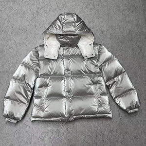 Moncler H20931C Women's Gaou Down Jacket Silver 88622 - 0 - View 1