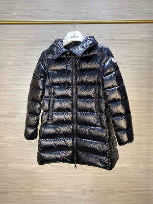 Moncler H20931C Women's Long Down Black 88638 - 1 - View 1