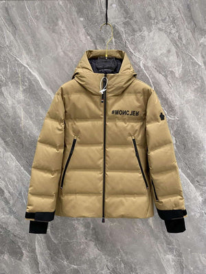 Moncler H20971A Fellberg Short Down Jacket Khaki M68732 - 1 - View 1