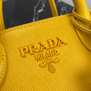 Prada 1BA269 Saffiano Leather Prada Monochrome Bag Yellow - Default Title - View 7