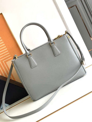 Prada 1BA274 Large Prada Galleria Saffiano leather bag Gray - Default Title - View 3