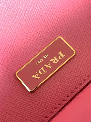 Prada 1BA274 Large Prada Galleria Saffiano leather bag Pink - Default Title - View 9