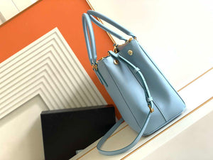 Prada 1BA274 Large Prada Galleria Saffiano leather bag Light Blue - Default Title - View 2
