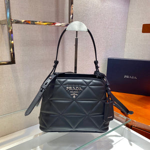 Prada 1BA311 Spectrum Small Leather Top Handle Bag Black - Default Title - View 2