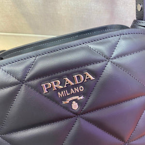 Prada 1BA311 Spectrum Small Leather Top Handle Bag Black - Default Title - View 5