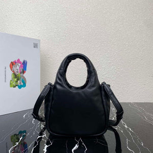 Prada 1BA359 Small Padded Prada Soft Nappa Leather Bag Black - Default Title - View 3