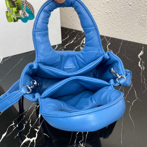 Prada 1BA359 Small Padded Prada Soft Nappa Leather Bag Light Blue - Default Title - View 6