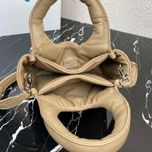 Prada 1BA359 Small Padded Prada Soft Nappa Leather Bag Tan - Default Title - View 6