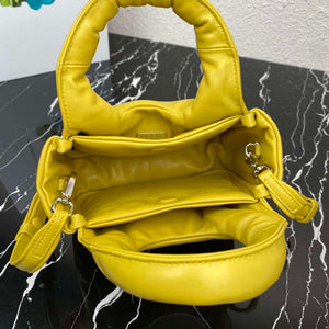 Prada 1BA359 Small Padded Prada Soft Nappa Leather Bag Yellow - Default Title - View 7