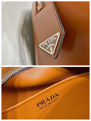 Prada 1BA366 Small brushed leather Prada Supernova handbag Brown - Default Title - View 9