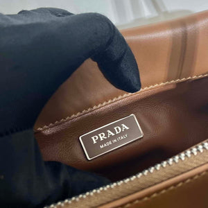 Prada 1BA368 Leather mini-bag Bag Brown - Default Title - View 9