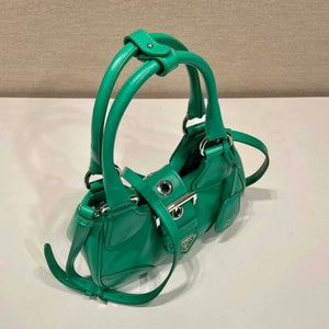 Prada 1BA368 Moon padded nappa-leather bag Green - Default Title - View 2