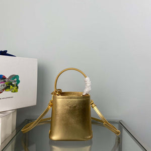 Prada 1BA373 Prada Panier Saffiano leather mini-bag Gold - Default Title - View 2