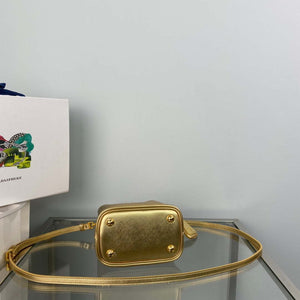 Prada 1BA373 Prada Panier Saffiano leather mini-bag Gold - Default Title - View 5
