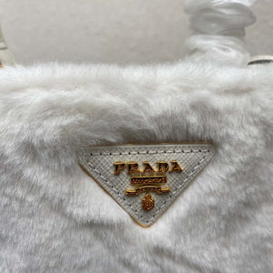 Prada 1BA373 Prada Panier shearling mini-bag White - Default Title - View 6