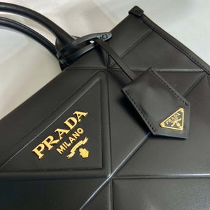 Prada 1BA379 Small leather Prada Symbole bag with topstitching Black - Default Title - View 7
