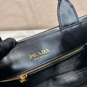Prada 1BA379 Small leather Prada Symbole bag with topstitching Black - Default Title - View 9