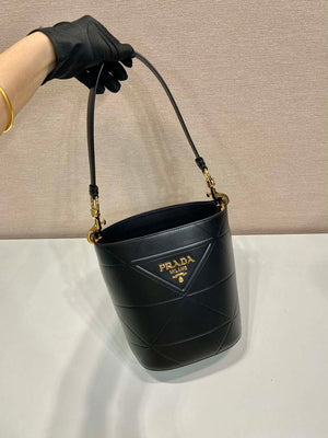 Prada 1BA380 Small Saffiano Leather Prada Bucket Bag - Default Title - View 3