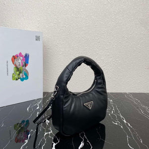 Prada 1BA384 Prada Soft Padded Nappa Leather Mini Bag Black - Default Title - View 3