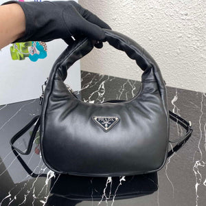 Prada 1BA384 Prada Soft Padded Nappa Leather Mini Bag Black - Default Title - View 7