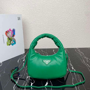 Prada 1BA384 Prada Soft Padded Nappa Leather Mini Bag Green - Default Title - View 1