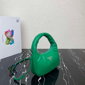 Prada 1BA384 Prada Soft Padded Nappa Leather Mini Bag Green - Default Title - View 3