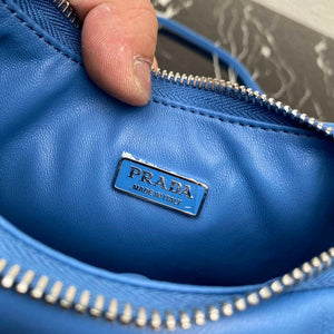 Prada 1BA384 Prada Soft Padded Nappa Leather Mini Bag Light Blue - Default Title - View 9