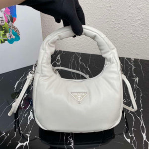 Prada 1BA384 Prada Soft Padded Nappa Leather Mini Bag White - Default Title - View 7