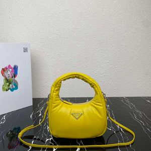Prada 1BA384 Prada Soft Padded Nappa Leather Mini Bag Yellow - Default Title - View 1