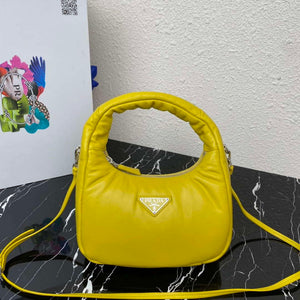 Prada 1BA384 Prada Soft Padded Nappa Leather Mini Bag Yellow - Default Title - View 7