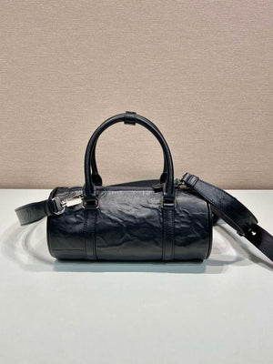 Prada 1BA389 Antique Nappa Leather Handbag Black - Default Title - View 3