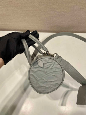 Prada 1BA389 Antique Nappa Leather Handbag Gray - Default Title - View 5