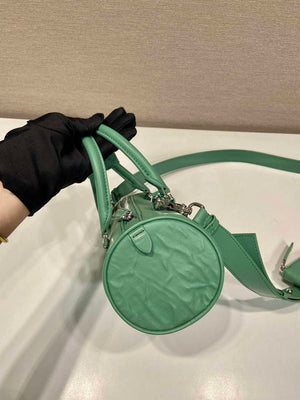 Prada 1BA389 Antique Nappa Leather Handbag Green - Default Title - View 4