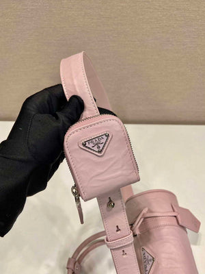 Prada 1BA389 Antique Nappa Leather Handbag Pink - Default Title - View 7
