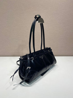 Prada 1BA426 Medium leather handbag Black - Default Title - View 2