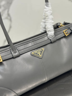 Prada 1BA426 Medium leather handbag Gray - Default Title - View 5