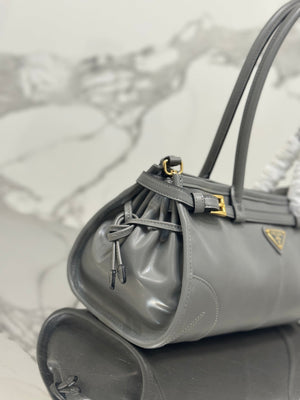 Prada 1BA426 Medium leather handbag Gray - Default Title - View 6