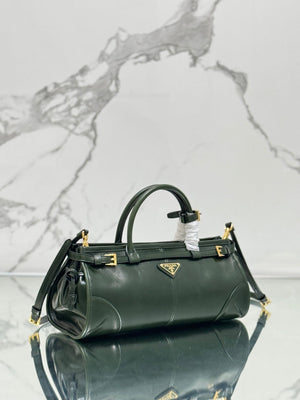 Prada 1BA426 Medium leather handbag Dark Green - Default Title - View 2