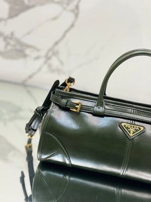 Prada 1BA426 Medium leather handbag Dark Green - Default Title - View 4