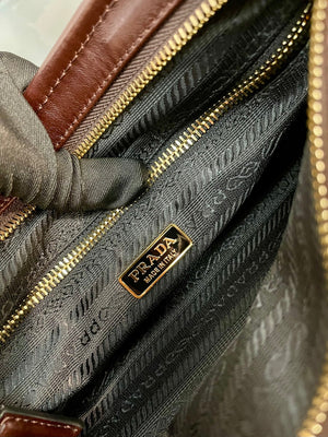 Prada 1BA426 Medium leather handbag Wine Red - Default Title - View 9