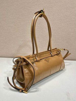 Prada 1BA426 Medium leather handbag Brown - Default Title - View 2